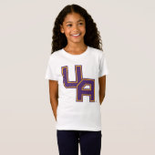 Universiteit van Albany Initialen Logo T-shirt (Voorkant volledig)