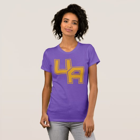 Universiteit van Albany Initialen Logo T-shirt (Voorkant volledig)