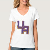 Universiteit van Albany Initialen Logo T-shirt (Voorkant)