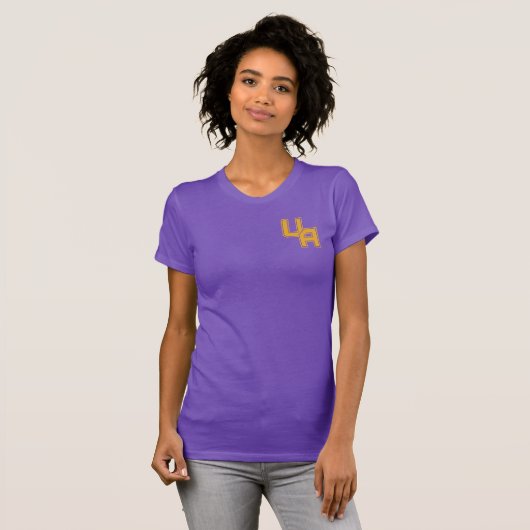 Universiteit van Albany Initialen Logo T-shirt (Voorkant volledig)