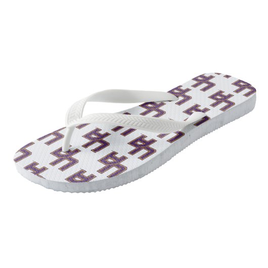Universiteit van Albany Initialen Logo Teenslippers (Schuin)