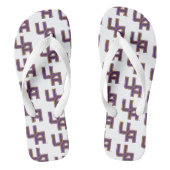 Universiteit van Albany Initialen Logo Teenslippers (Voetbed)