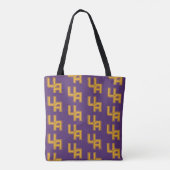 Universiteit van Albany Initialen Logo Tote Bag (Achterkant)