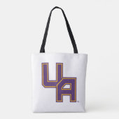 Universiteit van Albany Initialen Logo Tote Bag (Achterkant)