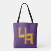 Universiteit van Albany Initialen Logo Tote Bag (Achterkant)