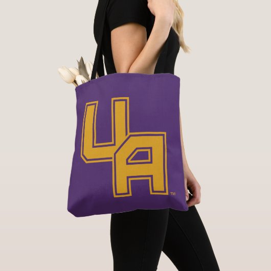 Universiteit van Albany Initialen Logo Tote Bag (Dichtbij)