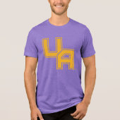 Universiteit van Albany Initialen Logo Tri-Blend Shirt (Voorkant)