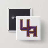 Universiteit van Albany Initialen Logo Vierkante Button 5,1 Cm (Voorkant /achterkant)