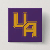Universiteit van Albany Initialen Logo Vierkante Button 5,1 Cm (Voorkant)