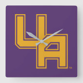 Universiteit van Albany Initialen Logo Vierkante Klok (Voorkant)