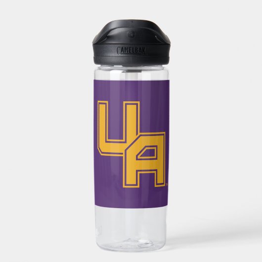 Universiteit van Albany Initialen Logo Waterfles (Achterkant)