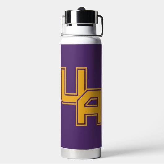 Universiteit van Albany Initialen Logo Waterfles (Achterkant)