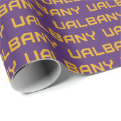 Universiteit van Albany Wordmark Cadeaupapier (Rol Hoek)