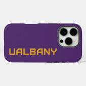 Universiteit van Albany Wordmark Case-Mate iPhone Case (Achterkant (horizontaal))