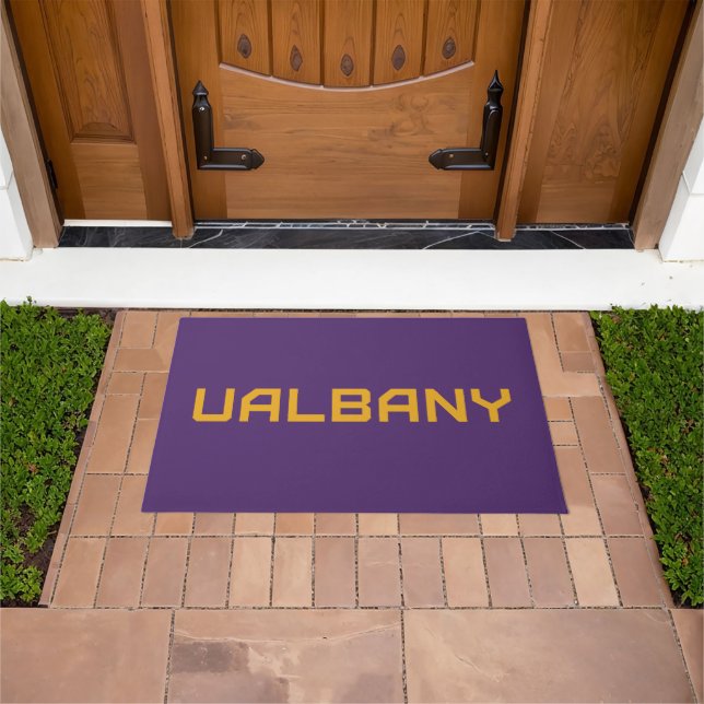 Universiteit van Albany Wordmark Deurmat (Buiten)