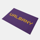 Universiteit van Albany Wordmark Deurmat (Schuin)