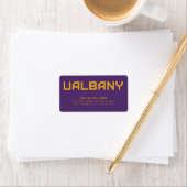Universiteit van Albany Wordmark Etiket (Insitu)