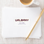 Universiteit van Albany Wordmark Etiket (Insitu)