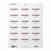 Universiteit van Albany Wordmark Etiket (Full Sheet)