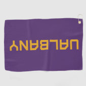 Universiteit van Albany Wordmark Golfhanddoek (Horizontaal)