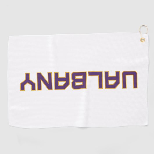 Universiteit van Albany Wordmark Golfhanddoek (Horizontaal)