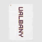 Universiteit van Albany Wordmark Golfhanddoek (Voorkant)