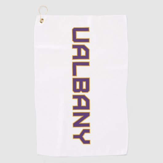 Universiteit van Albany Wordmark Golfhanddoek (Voorkant)
