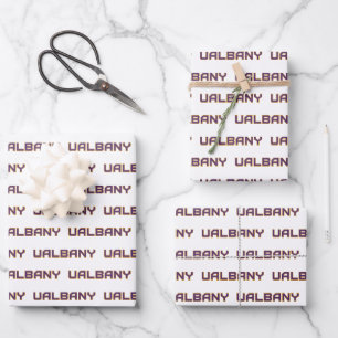 Universiteit van Albany Wordmark Inpakpapier Vel