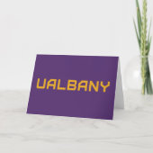 Universiteit van Albany Wordmark Kaart (Voorkant)