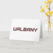 Universiteit van Albany Wordmark Kaart (Gele Bloem)