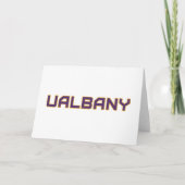 Universiteit van Albany Wordmark Kaart (Voorkant)