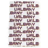 Universiteit van Albany Wordmark Medium Cadeauzakje (Achterkant)