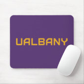 Universiteit van Albany Wordmark Muismat (Met muis)
