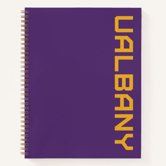 Universiteit van Albany Wordmark Notitieboek (Voorkant)
