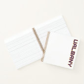 Universiteit van Albany Wordmark Notitieboek (Binnen)