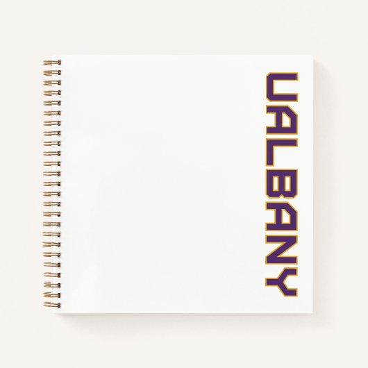 Universiteit van Albany Wordmark Notitieboek (Voorkant)