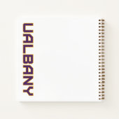 Universiteit van Albany Wordmark Notitieboek (Achterkant)