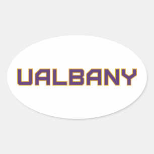 Universiteit van Albany Wordmark Ovale Sticker