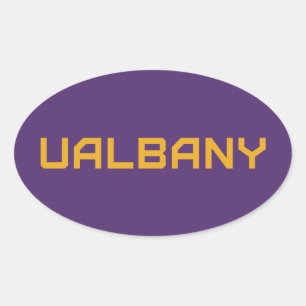 Universiteit van Albany Wordmark Ovale Sticker