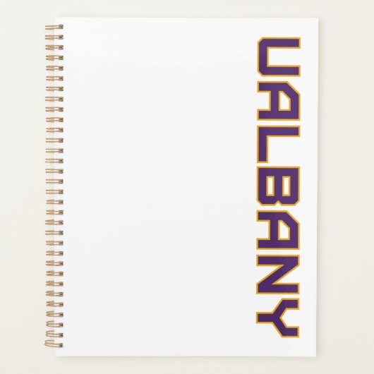 Universiteit van Albany Wordmark Planner (Voorkant)