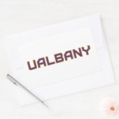 Universiteit van Albany Wordmark Rechthoekige Sticker (Envelop)