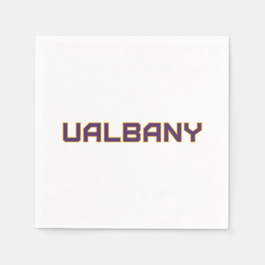 Universiteit van Albany Wordmark Servet (Voorkant)