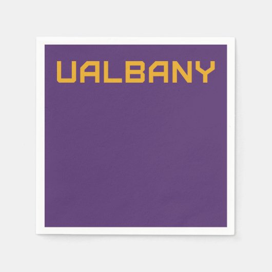 Universiteit van Albany Wordmark Servet (Voorkant)