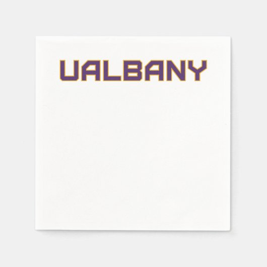 Universiteit van Albany Wordmark Servet (Voorkant)