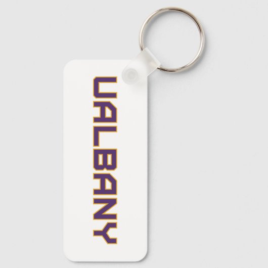 Universiteit van Albany Wordmark Sleutelhanger (Achterkant)