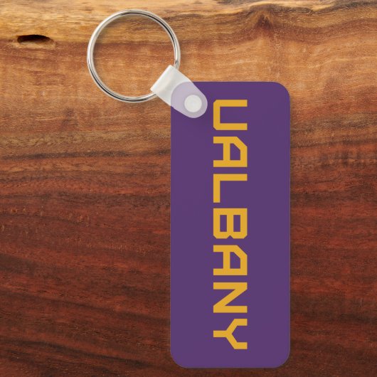 Universiteit van Albany Wordmark Sleutelhanger (Voorkant)