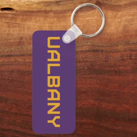 Universiteit van Albany Wordmark Sleutelhanger (Achterkant)