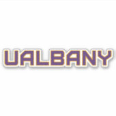 Universiteit van Albany Wordmark Sticker (Voorkant)