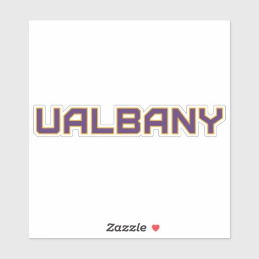 Universiteit van Albany Wordmark Sticker (Vel)