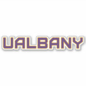 Universiteit van Albany Wordmark Sticker (Voorkant)